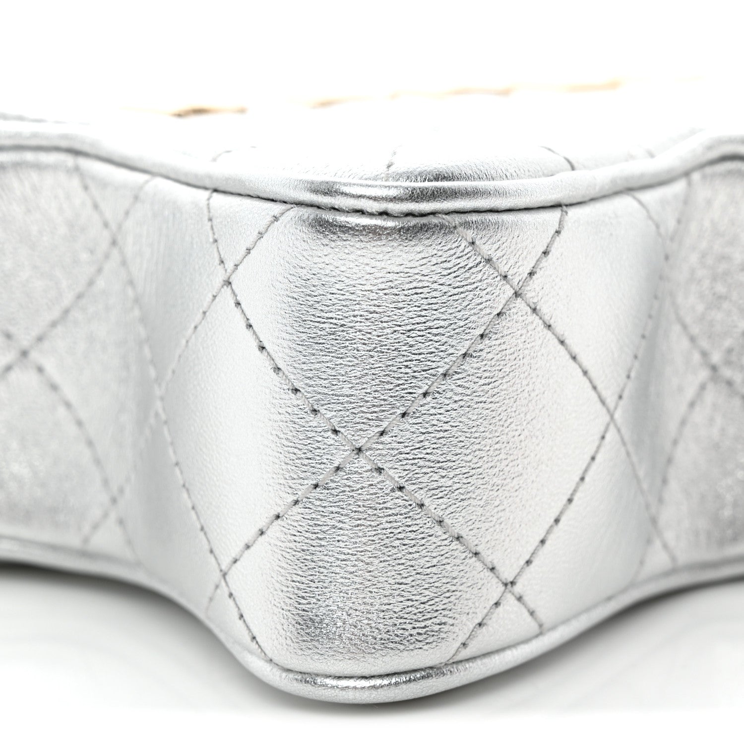 Chanel Metallic Lambskin Walk Of Fame Bag Silver 9 of 11