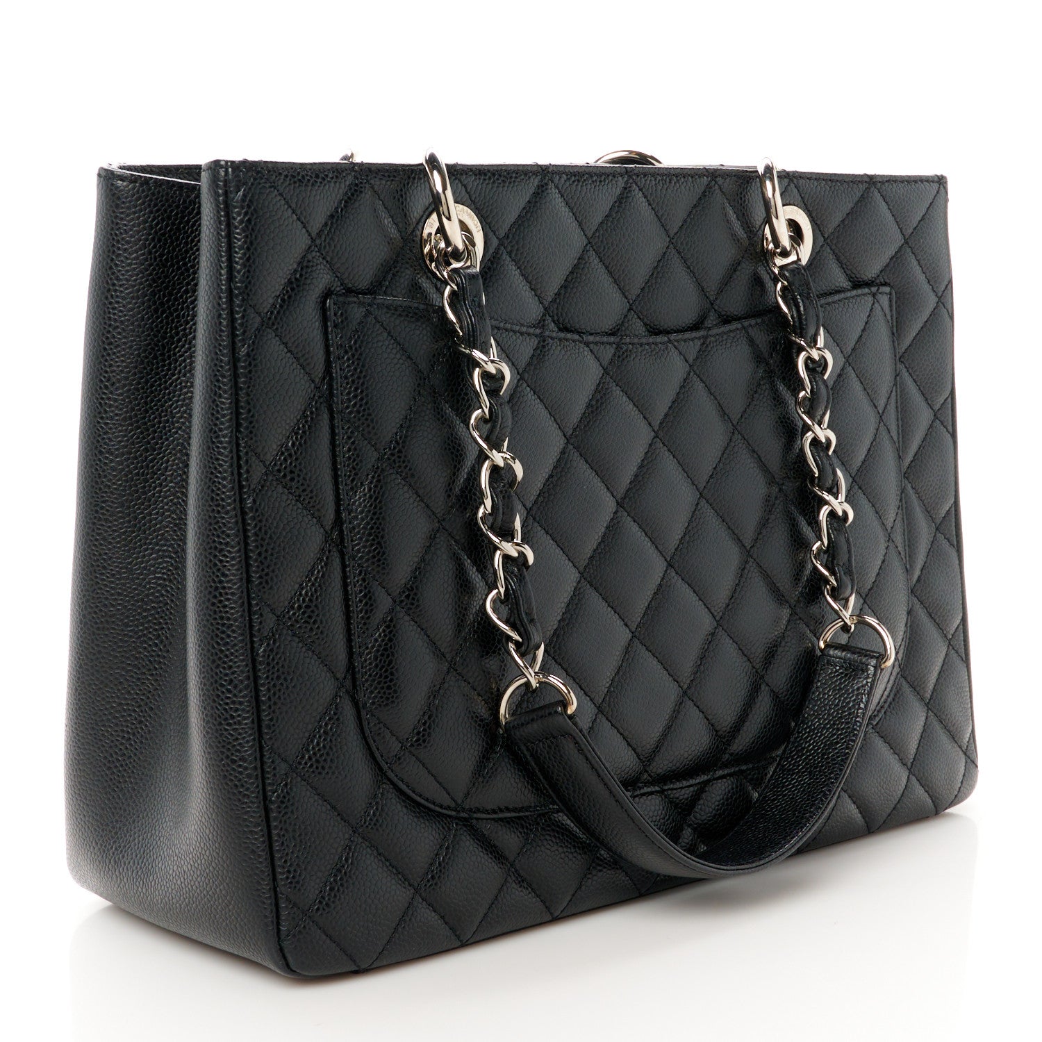 Chanel Caviar Quilted Grand Shopping Tote GST Black 3 of 11