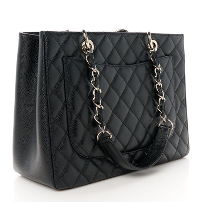 Chanel Caviar Quilted Grand Shopping Tote GST Black 3 of 11