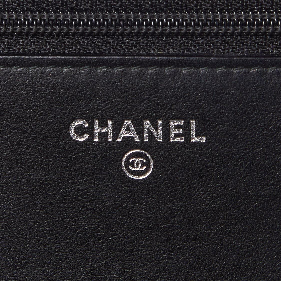 Aged Calfskin Quilted Gabrielle Wallet On Chain WOC Black