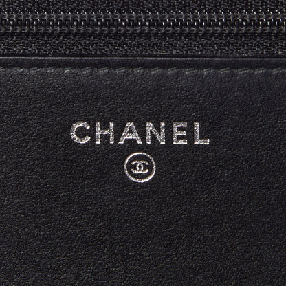 Chanel Aged Calfskin Quilted Gabrielle Wallet On Chain WOC Black 8 of 9