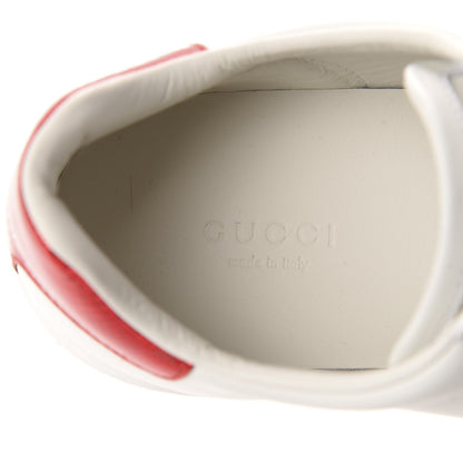 Gucci Calfskin Ayers Crystal Web Pineapple Embroidered Womens New Ace Sneakers 36.5 White 8 of 10