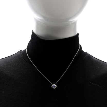 Tiffany Platinum Diamond Tanzanite Pendant Necklace 2 of 4