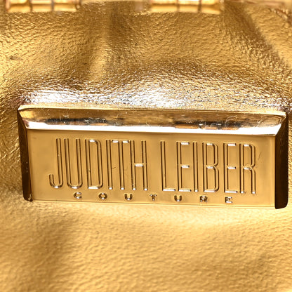 Judith Leiber Crystal Money Bags Minaudiere Clutch Gold 6 of 10