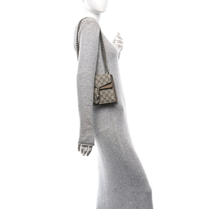 Gucci GG Supreme Monogram Mini Dionysus Shoulder Bag Taupe 2 of 10