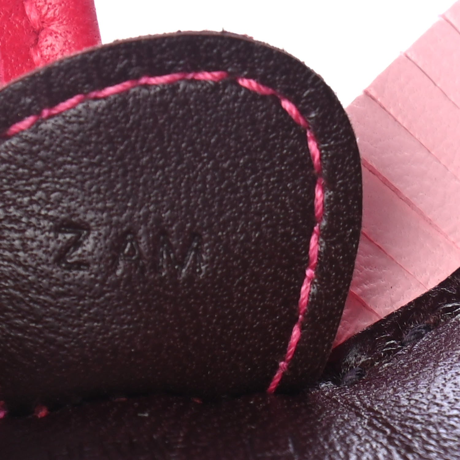 Hermes Milo Lambskin Matte Alligator Touch Grigri Rodeo Horse Bag Charm PM Rouge Sellier Framboise Rose Sakura 4 of 4