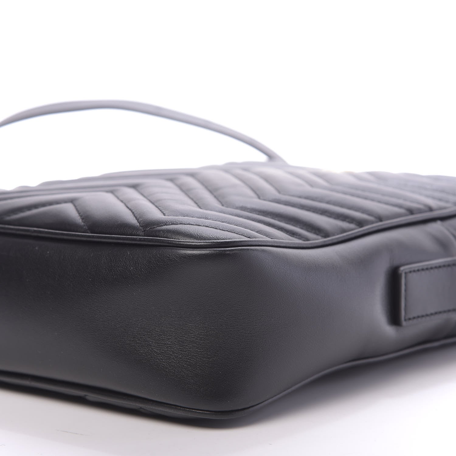Gucci Calfskin Matelasse GG Marmont Travel Bag Black 7 of 13
