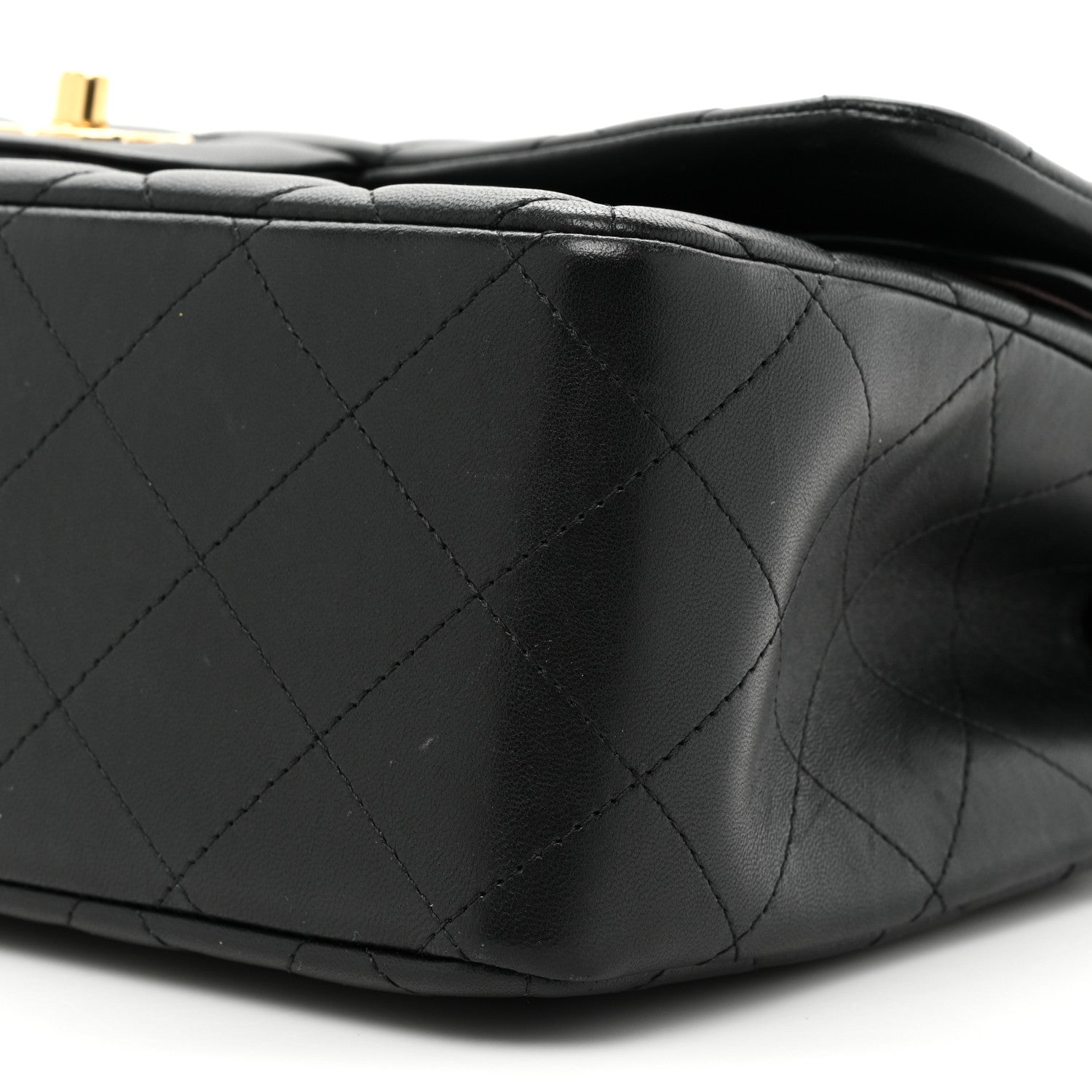 Chanel Lambskin Quilted Jumbo Double Flap Black 8 of 21