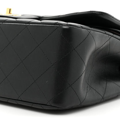 Chanel Lambskin Quilted Jumbo Double Flap Black 8 of 21