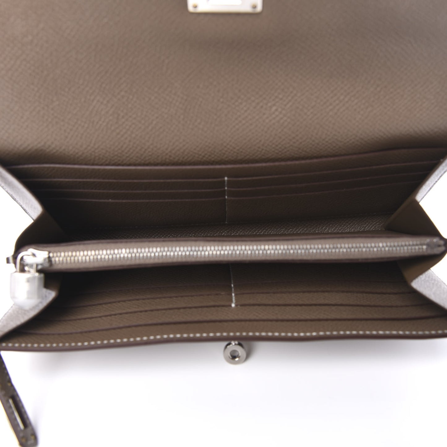 Epsom Kelly Longue Wallet Etoupe