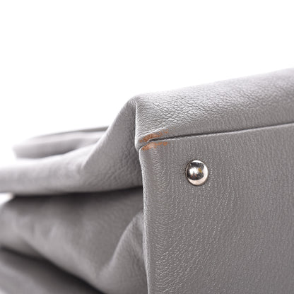 Miu Miu Goatskin Madras Top Handle Double Zip Tote Argilla 8 of 11