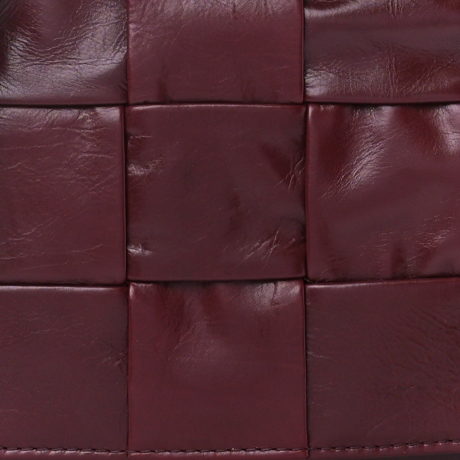 Bottega Veneta Paper Calfskin Maxi Intreccio Cassette Crossbody Bag Barolo 7 of 10