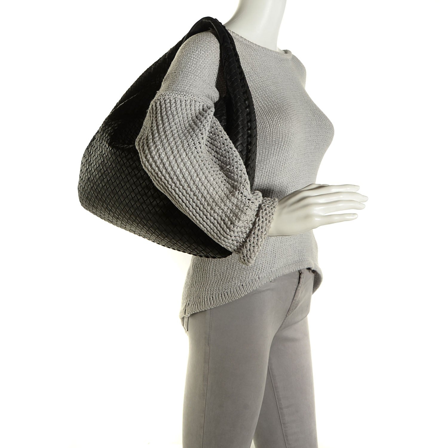 Bottega Veneta Nappa Intrecciato Medium Veneta Hobo Black 2 of 10