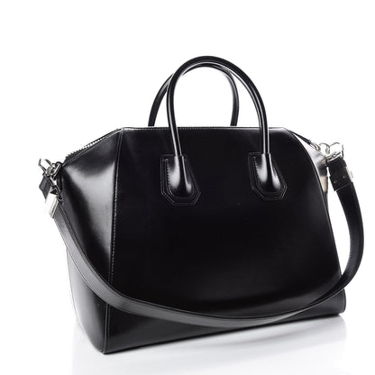 Givenchy Shiny Lord Calfskin Medium Antigona Black 4 of 25