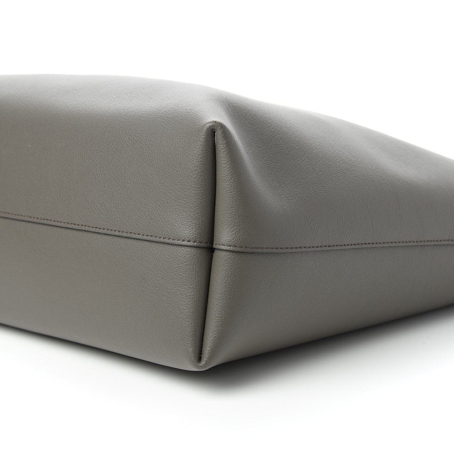 Calfskin Large Shopping Tote Pebble