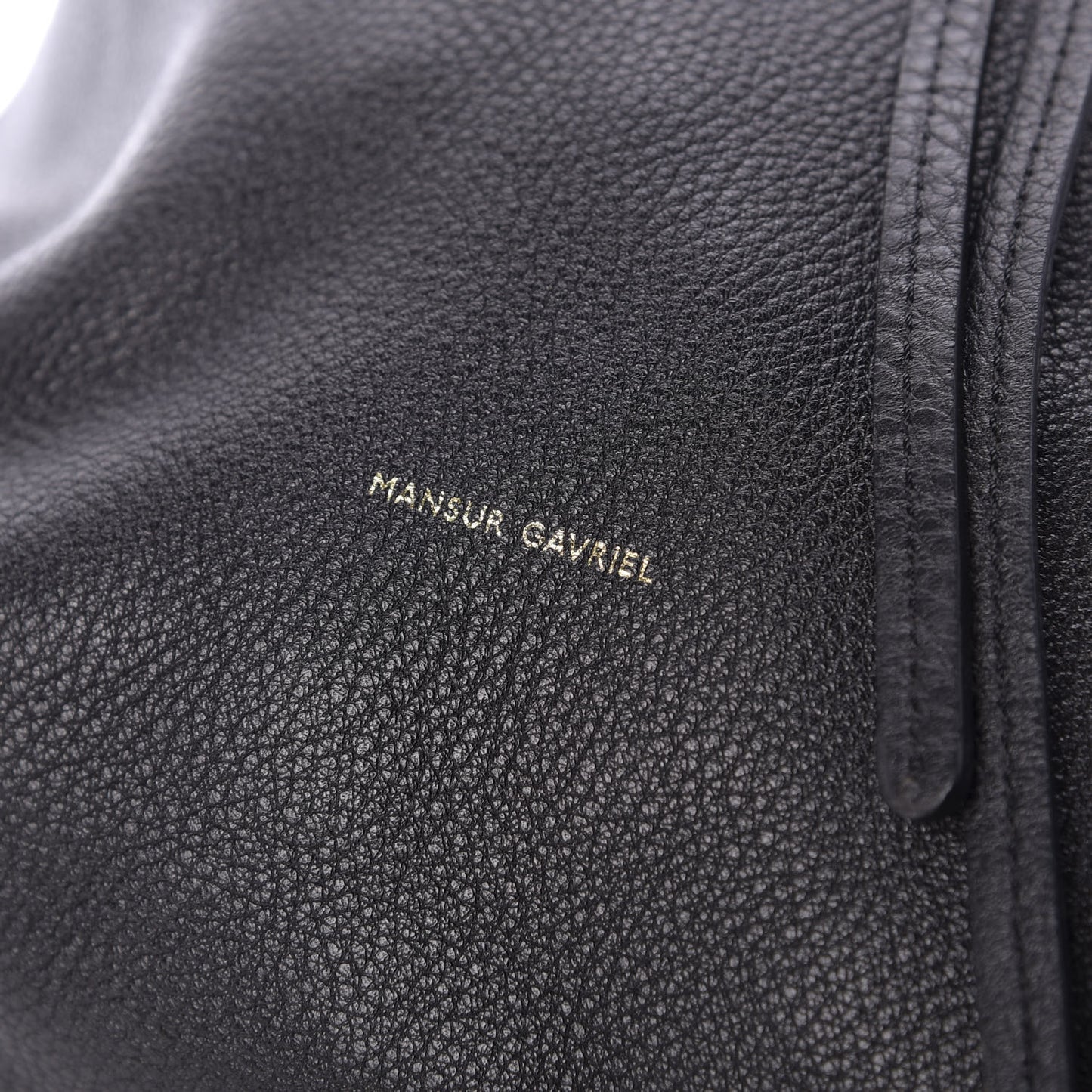 Tumbled Calfskin Backpack Bag Black