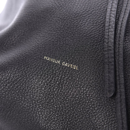 Mansur Gavriel Tumbled Calfskin Backpack Bag Black 7 of 7