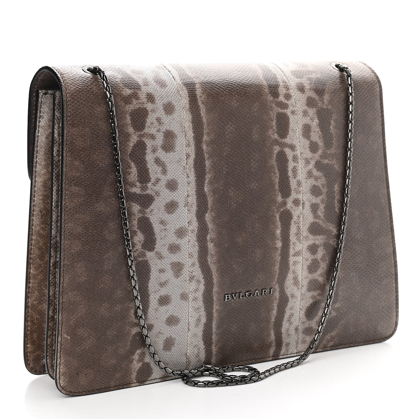 Karung Serpenti Forever Medium Shoulder Bag Beige Brown