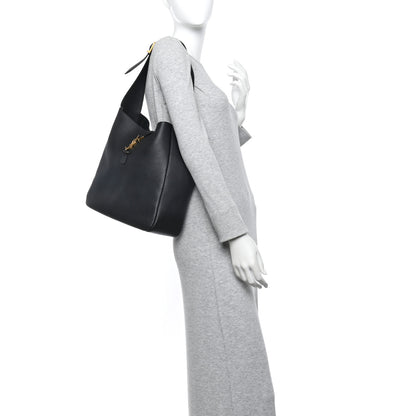 Saint Laurent Smooth Calfskin Large Le 5 A 7 Soft Hobo Black 2 of 12