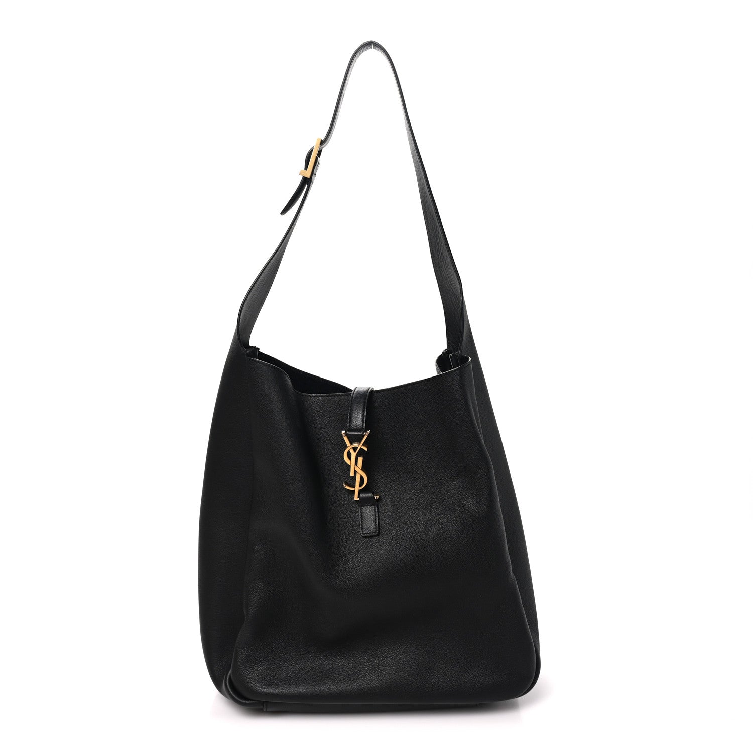 Saint Laurent Smooth Calfskin Large Le 5 A 7 Soft Hobo Black 1 of 10