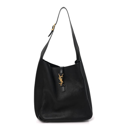Saint Laurent Smooth Calfskin Large Le 5 A 7 Soft Hobo Black 1 of 10