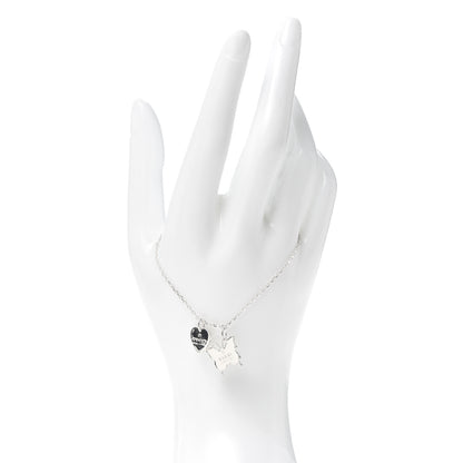 Gucci Sterling Silver Trademark Heart Butterfly Bracelet 2 of 4