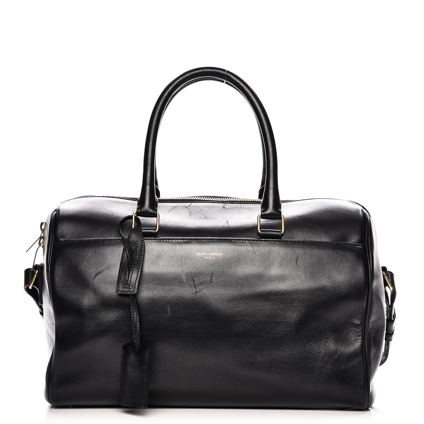 Smooth Calfskin Classic Duffle 6 Bag Black
