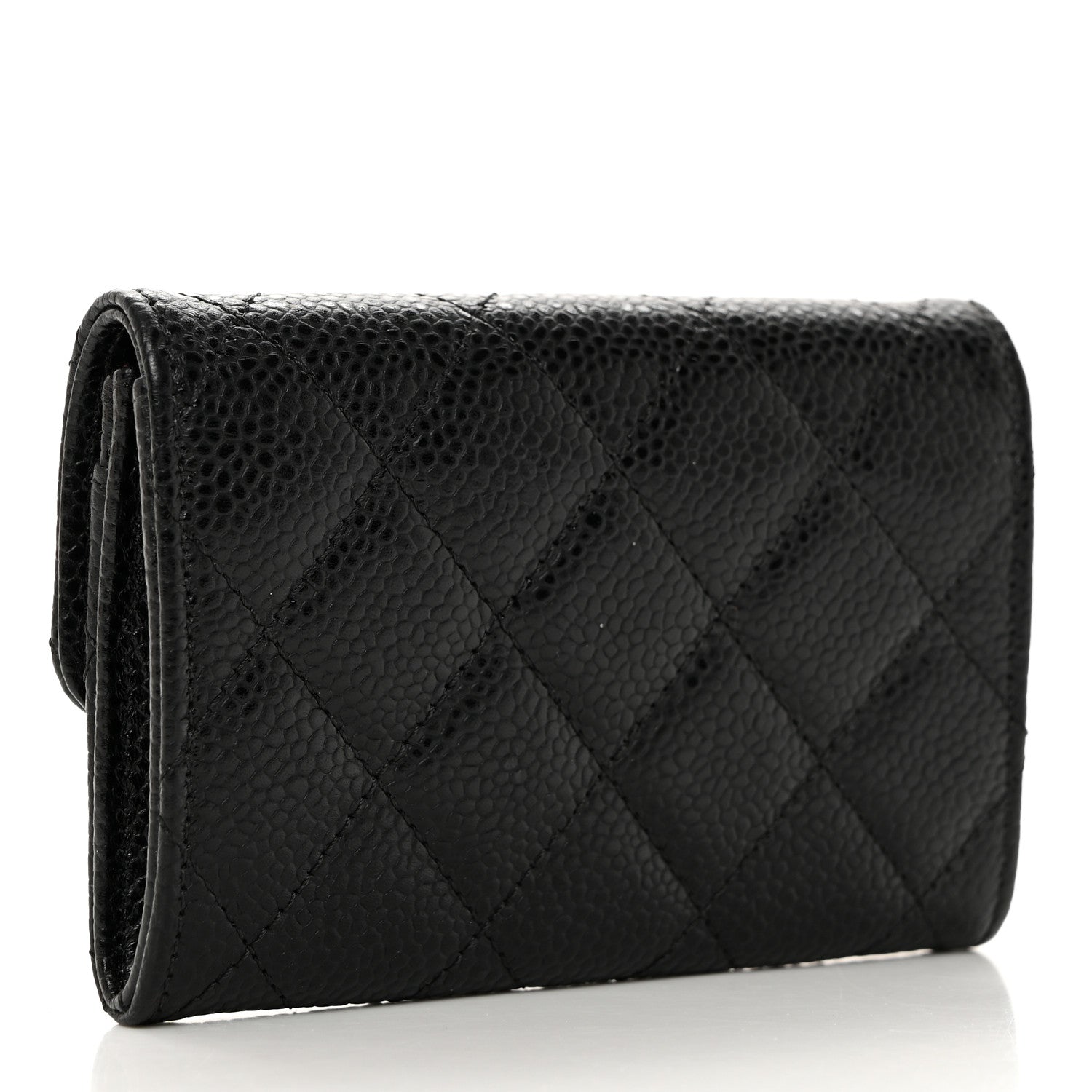Chanel Caviar Quilted Flap Card Holder Black 3 of 9