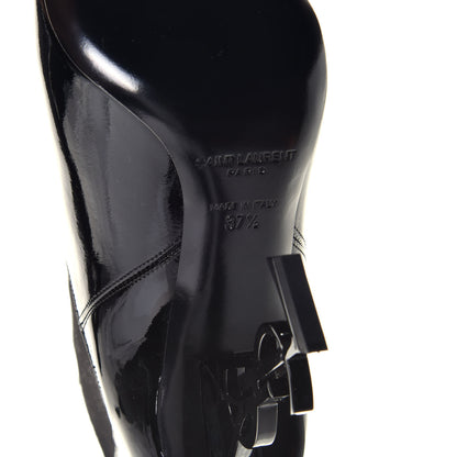 Saint Laurent Patent Opyum Ankle Boot 37.5 Black 7 of 10