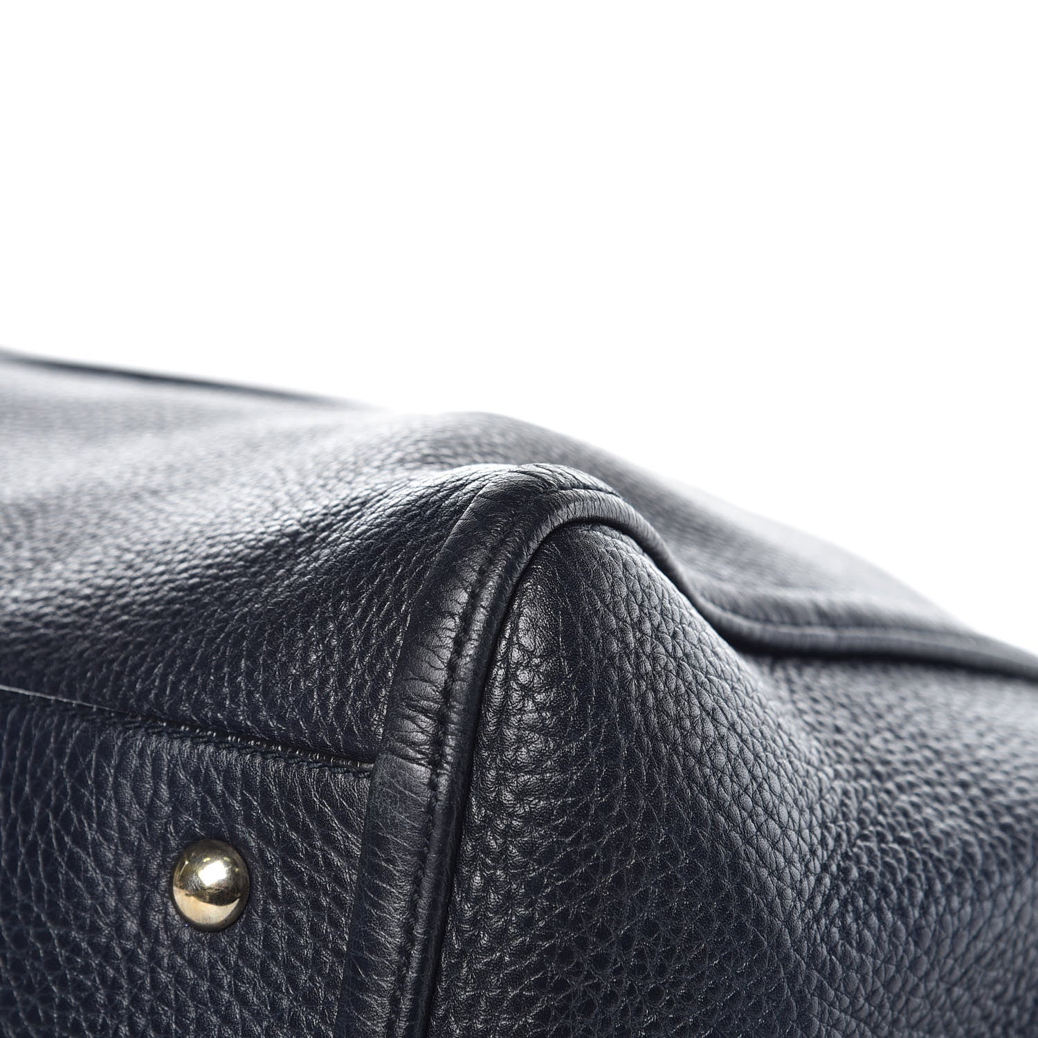 Gucci Pebbled Calfskin Large Soho Shoulder Bag Blue 12 of 15