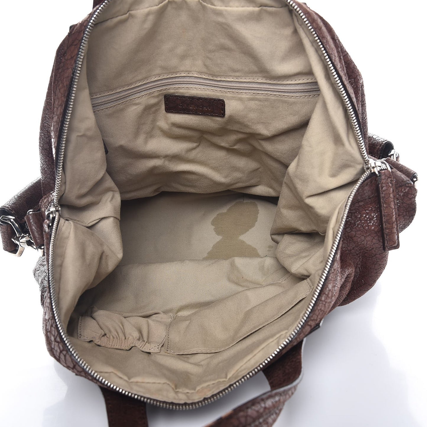 Crackled Calfskin Medium Nightingale Brown