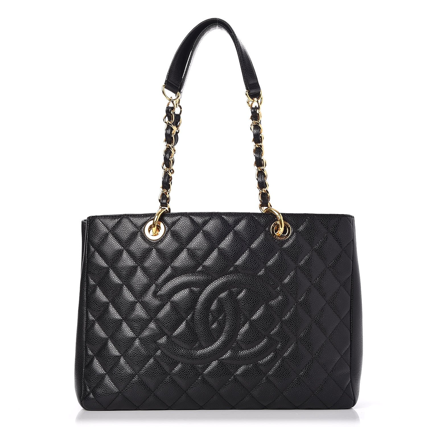 Chanel Caviar Quilted Grand Shopping Tote GST Black 1 of 8