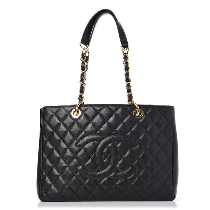 Chanel Caviar Quilted Grand Shopping Tote GST Black 1 of 8