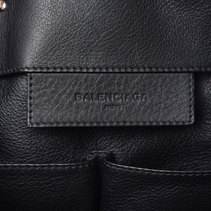Balenciaga Supple Calfskin Papier A4 Zip Around Tote Black 6 of 8