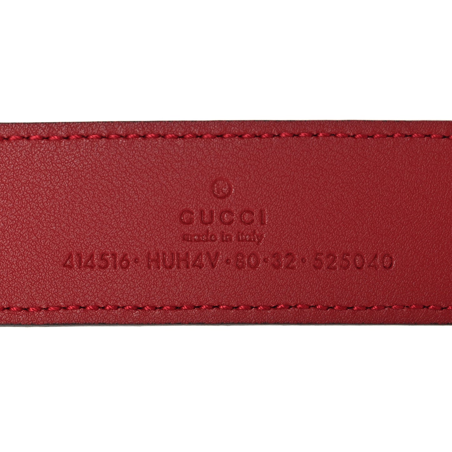 GG Supreme Enamel Double G 30mm Belt 80 32 Black New Cherry Red