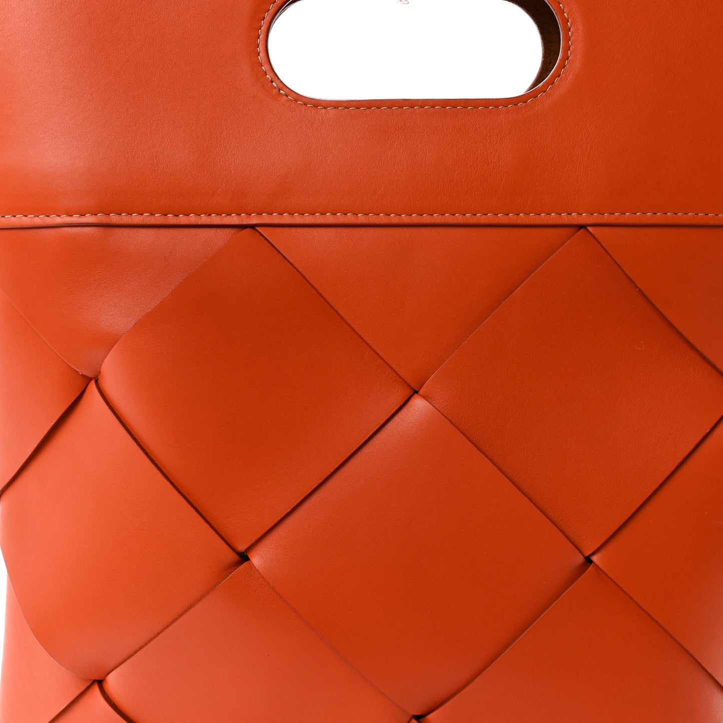 French Calfskin Small Slip Tote Orange