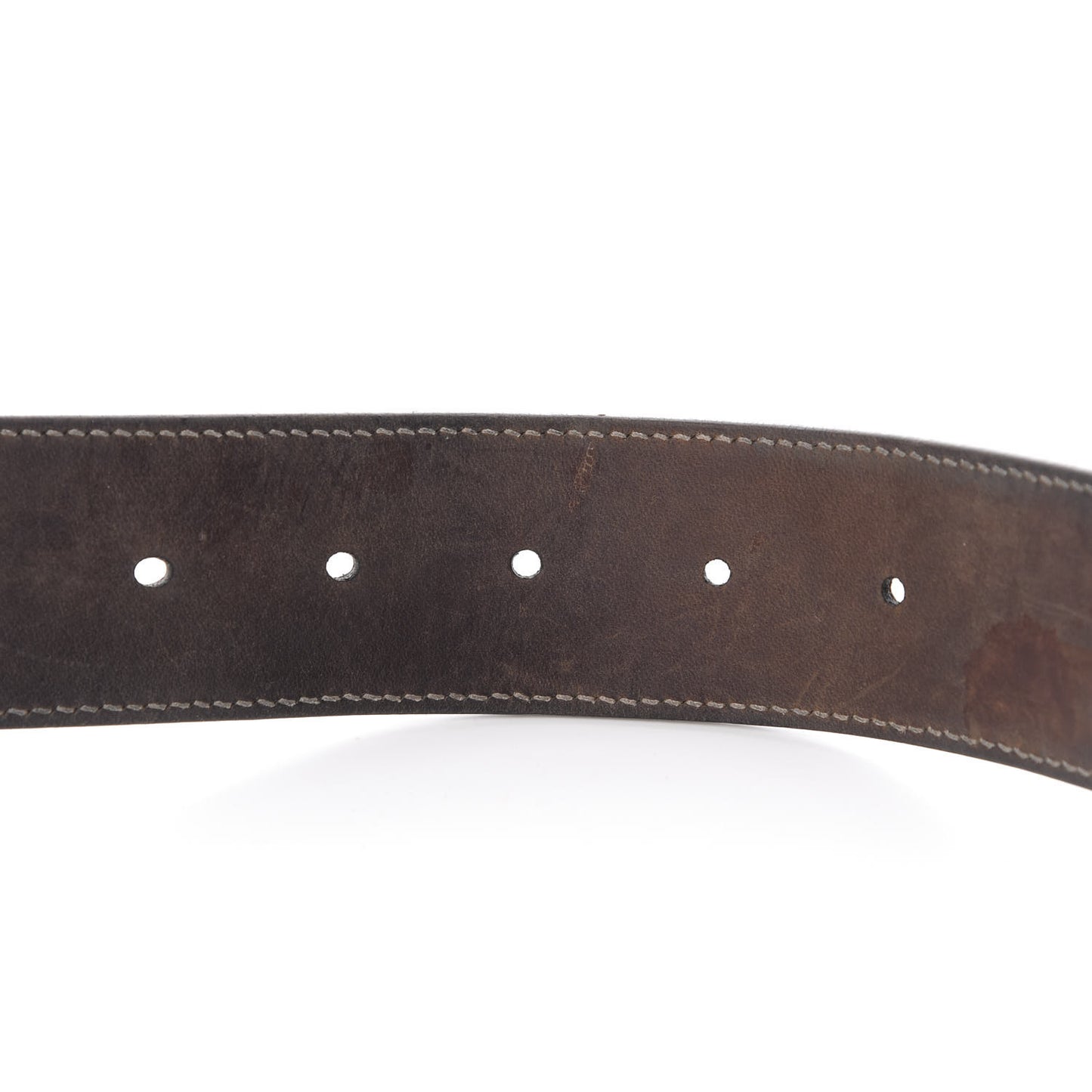 GG Supreme Monogram Selleria Calfskin Interlocking G 40mm Belt Beige Ebony Cocoa