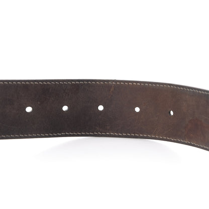 Gucci GG Supreme Monogram Selleria Calfskin Interlocking G 40mm Belt Beige Ebony Cocoa 5 of 10