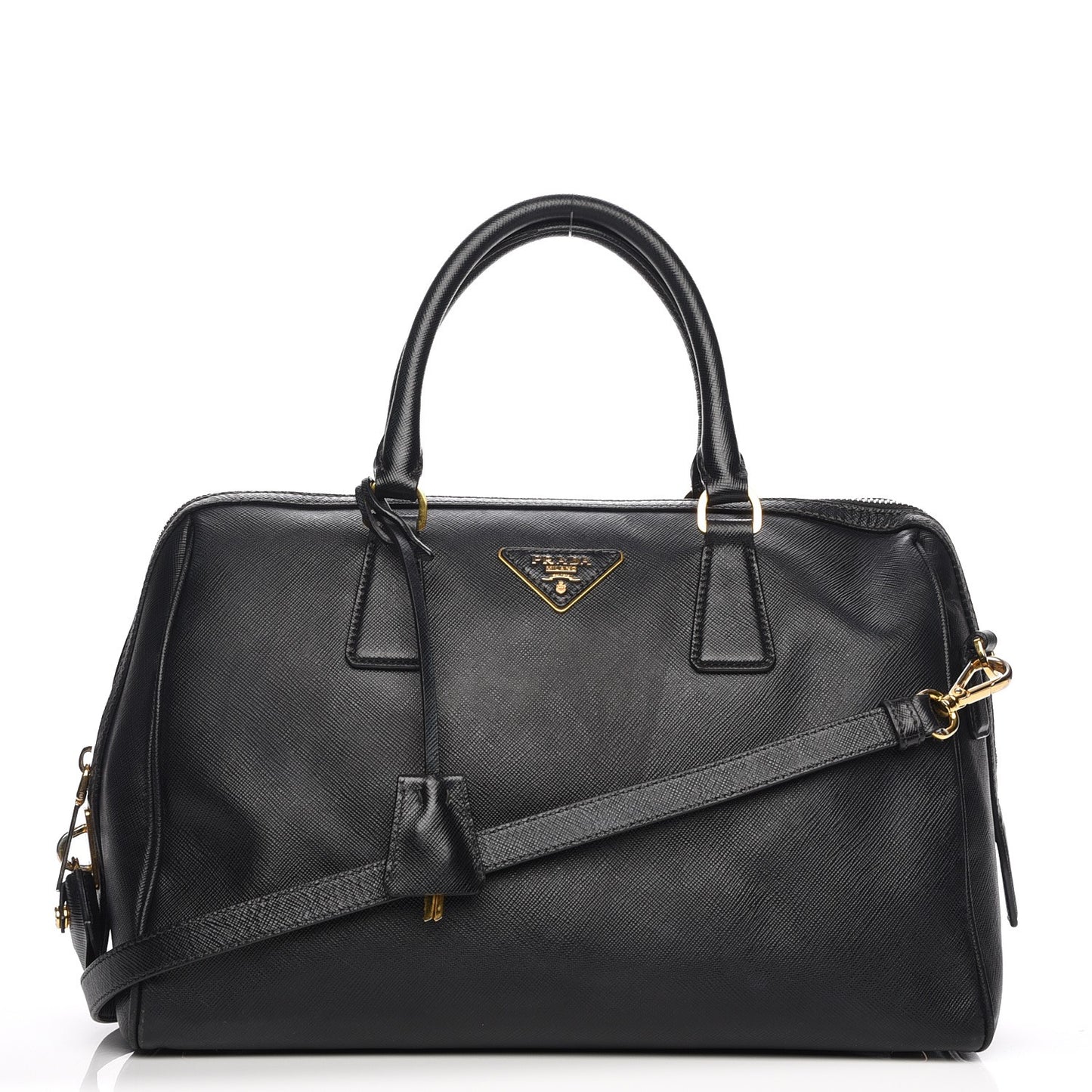 Saffiano Lux Bowler Black