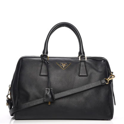 Prada Saffiano Lux Bowler Black 1 of 17