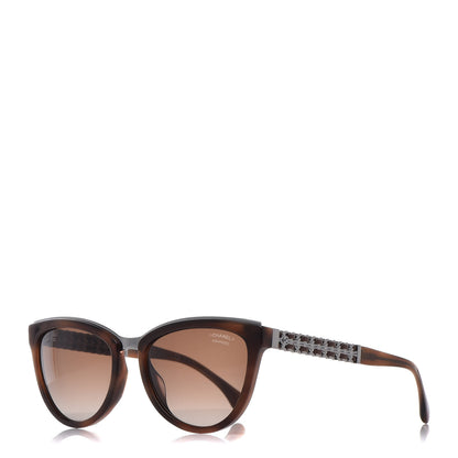 Chanel Lambskin Chain Polarized Sunglasses 5361-Q Brown 1 of 8