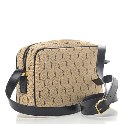 Saint Laurent Canvas Monogram All Over Camera Bag Beige 2 of 4