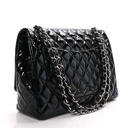 Chanel Patent Quilted Maxi Double Flap Black 3 of 9