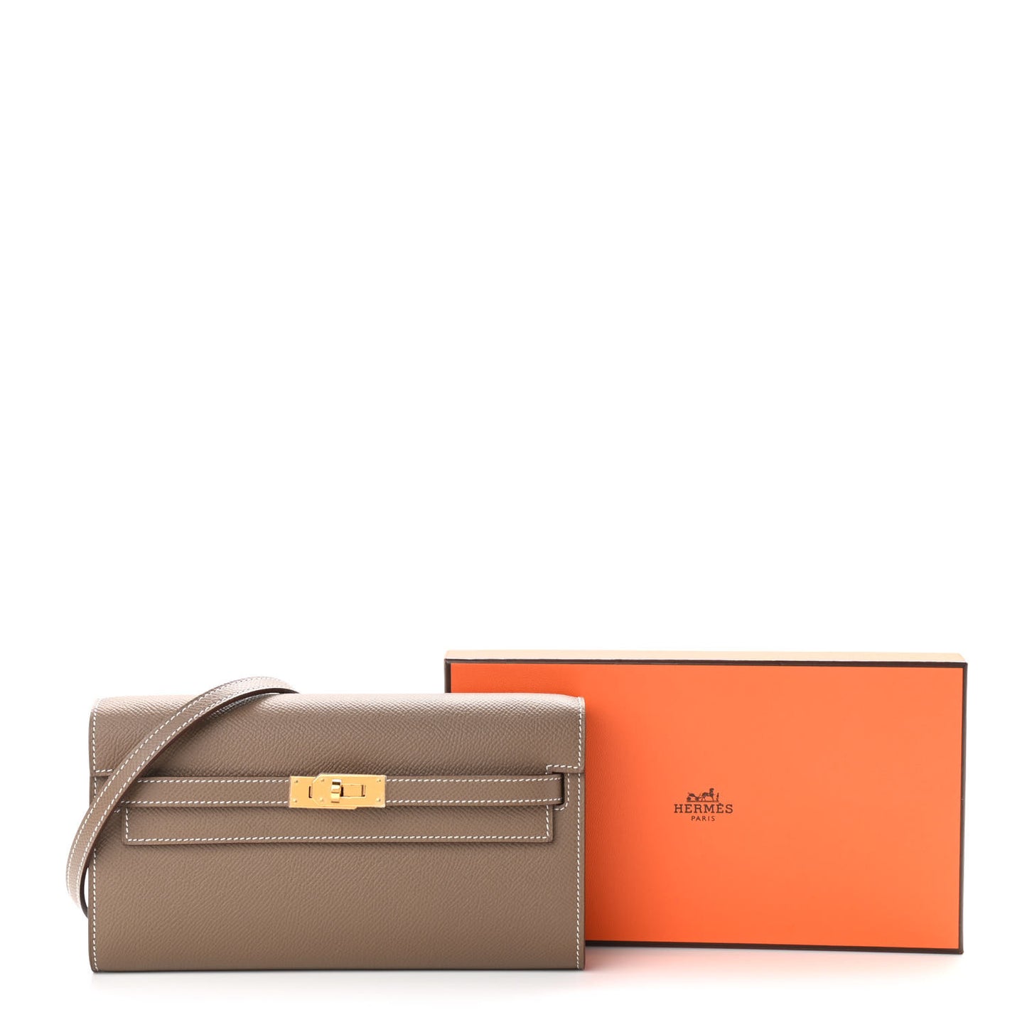 Epsom Kelly Wallet To Go Etoupe