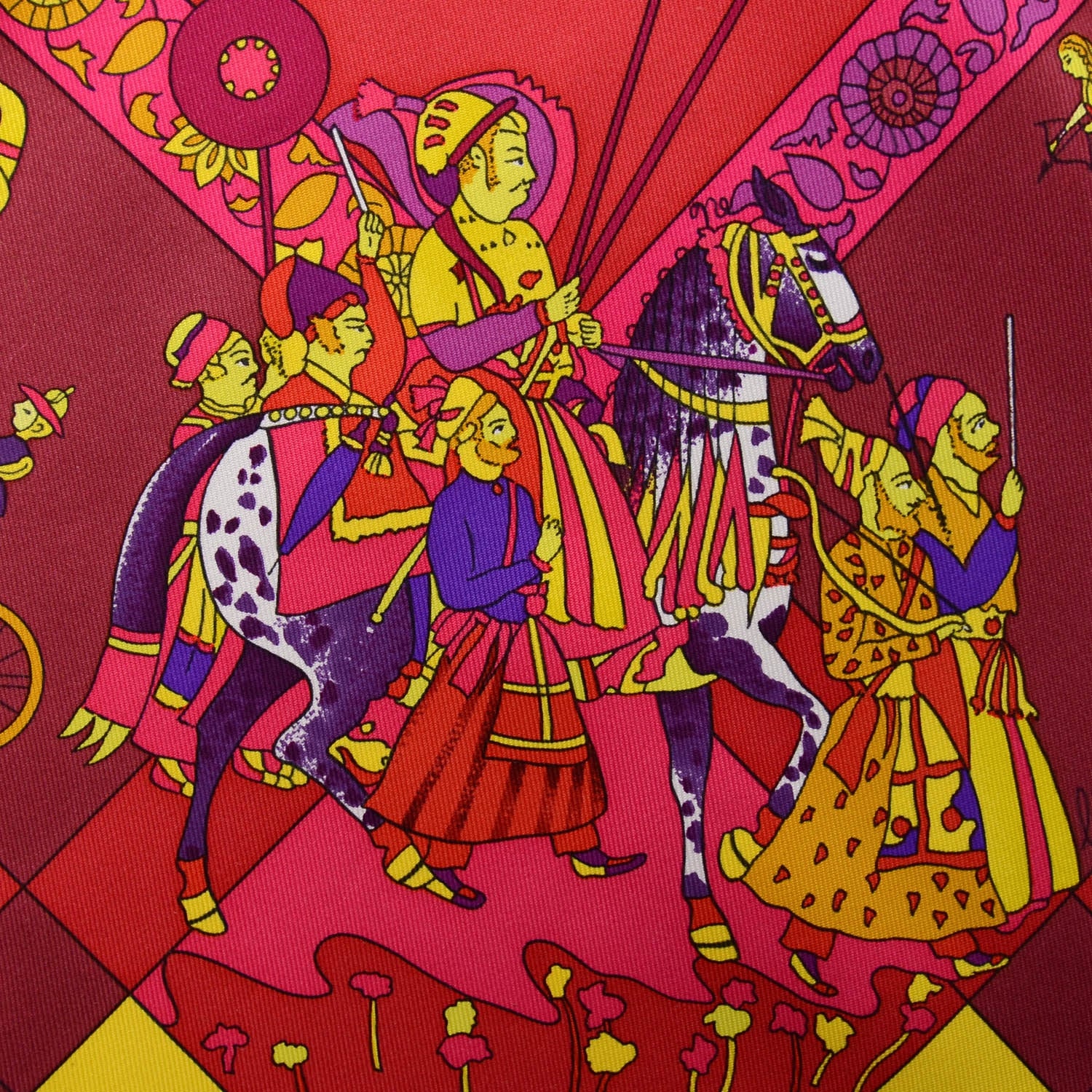 Hermes Silk Fantaisies Indiennes Scarf 90 1 of 6