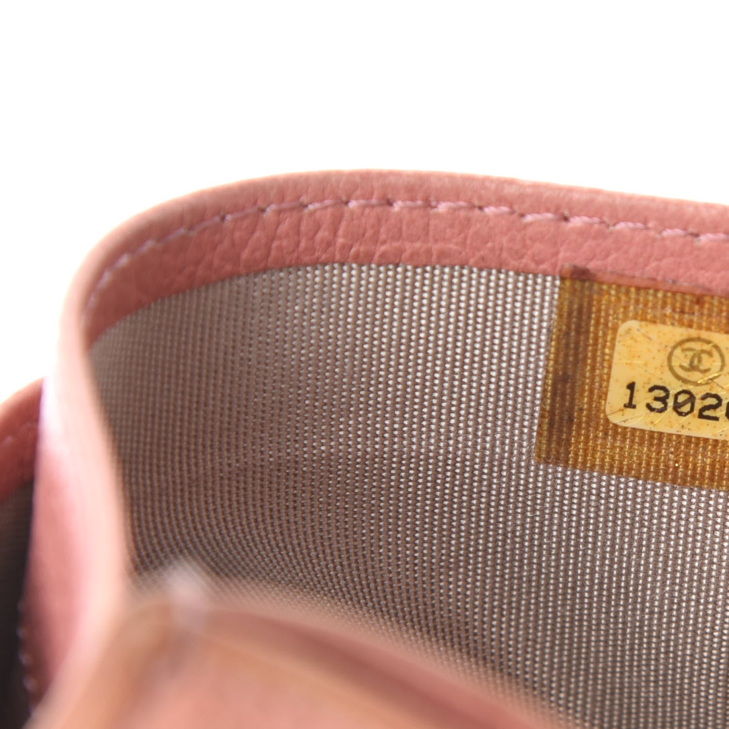 Chanel Goatskin Camellia Embossed Card Holder Orange 12 of 12