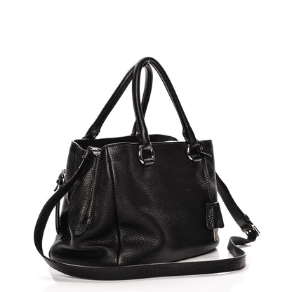 Prada Vitello Daino Tote Nero Black 3 of 10