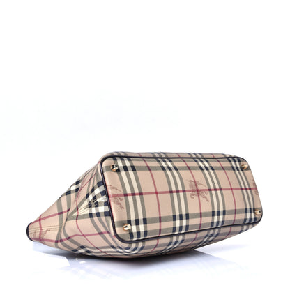 Burberry Haymarket Check Medium Regent Tote Chocolate 5 of 10