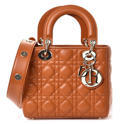 Christian Dior Lambskin Cannage Small My Lady Dior Tan 1 of 7