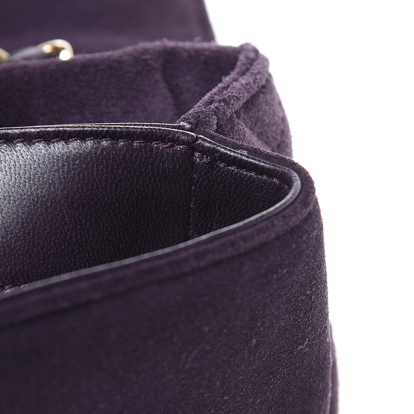 Suede Union Jack Jumbo Mademoiselle Flap Purple